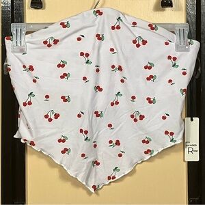 Cherry Bandana Crop Top